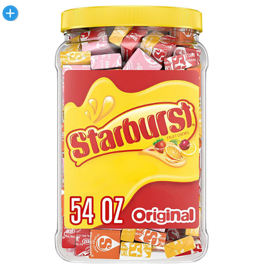 Starburst Original Fruity Chewy Candy Bulk Jar (3lbs 6oz)