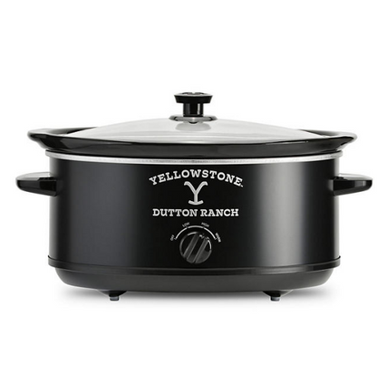 Yellowstone 7QT Slow Cooker in Matte Black