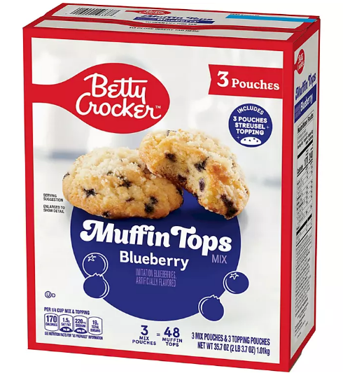 Betty Crocker Blueberry Muffin Tops Mix (3 pk.)