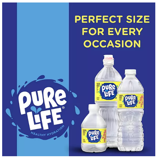 Pure Life Purified Water, Plastic Bottled Water Pallet (16.9 fl. oz. bottles, 35 pk.)