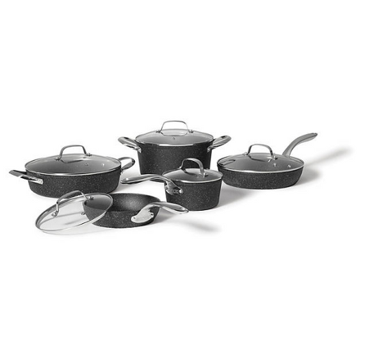 The Rock by Starfrit 10-Piece Cookware Set