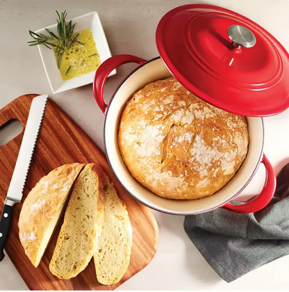 Tramontina Enameled Cast Iron 7-Quart Covered Round Dutch Oven (Assorted Colors)