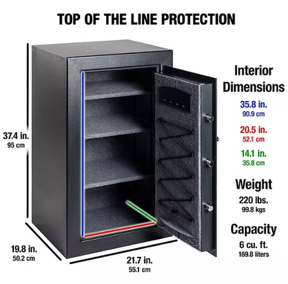 SentrySafe T0-331 Security Safe with Digital Keypad 6.0 Cubic Feet