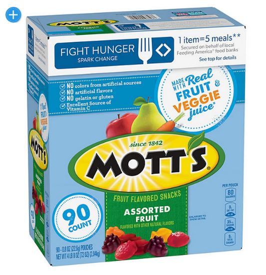 Mott's Fruit Flavored Snacks Assorted Fruit (90 ct.)