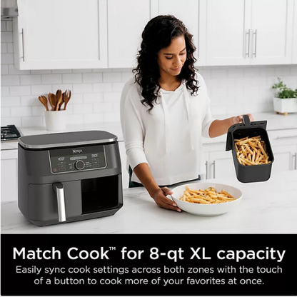 Ninja Foodi 6-in-1, 8-qt. 2-Basket Air Fryer with DualZone Technology, AD150