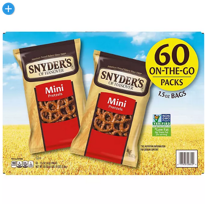 Snyder's Mini Pretzels (1.5 oz., 60 ct.)