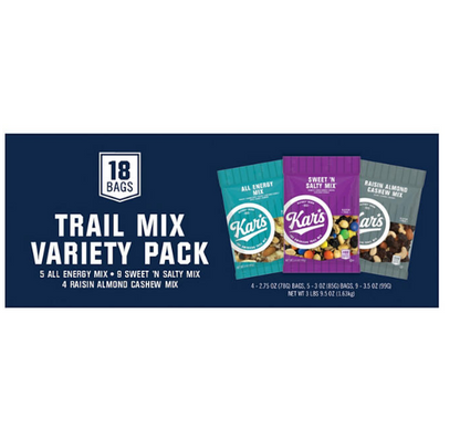 Kar's Nut & Fruit Mix Variety Pack (18ct.)