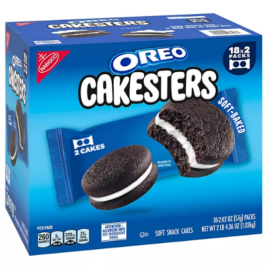 OREO Cakesters (2.02 oz.,18 pk.)