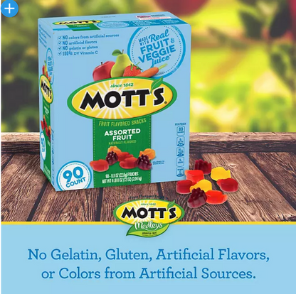 Mott's Fruit Flavored Snacks Assorted Fruit (90 ct.)