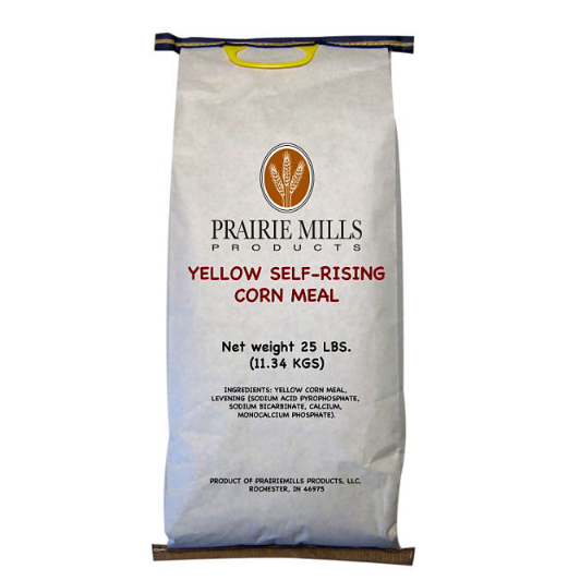 Prairie Mills Yellow Self-Rising Corn Meal (25 lbs.)