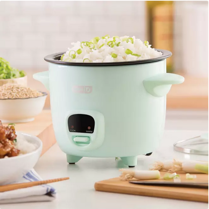 Dash Mini 2-Cup Rice Cooker with Keep Warm Function (Assorted Colors)