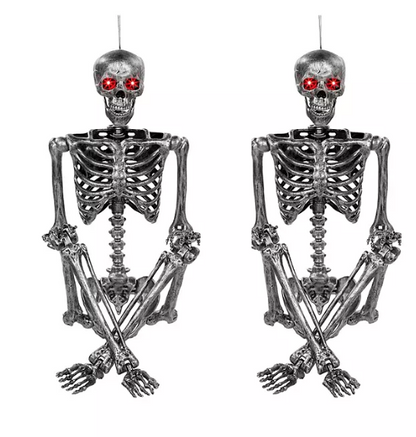 Member's Mark 2-Pack Talking Skeleton, Silver or Bronze