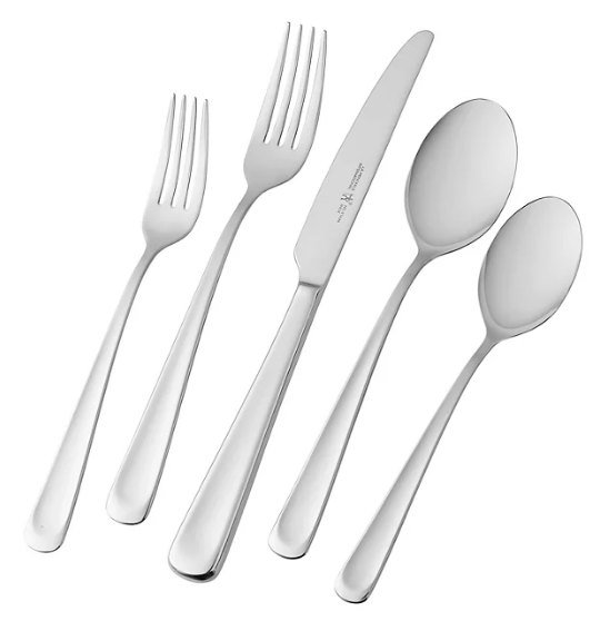 Henckels Silvano 45-Piece 18/10 Stainless Steel Flatware Set