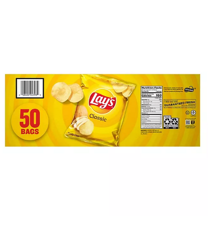 Lay's Classic Potato Chips (1 oz., 50 pk.)