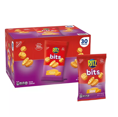 RITZ Bits Cheese Sandwich Crackers (1.5 oz., 30 pk.)