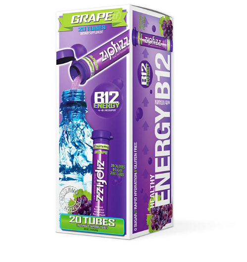 Zipfizz Energy Drink Mix, Grape (20 ct.)