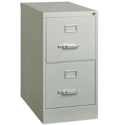 Hirsh 26 ½" 2-Drawer Letter File Cabinet, Assorted Colors