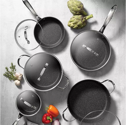 The Rock by Starfrit 10-Piece Cookware Set