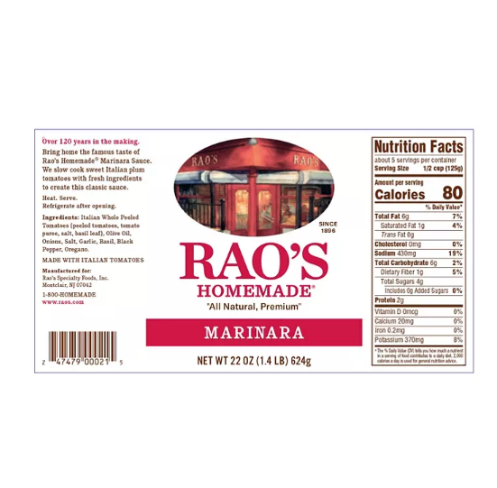 Rao's Homemade Marinara Sauce (22 oz., 2 pk.)