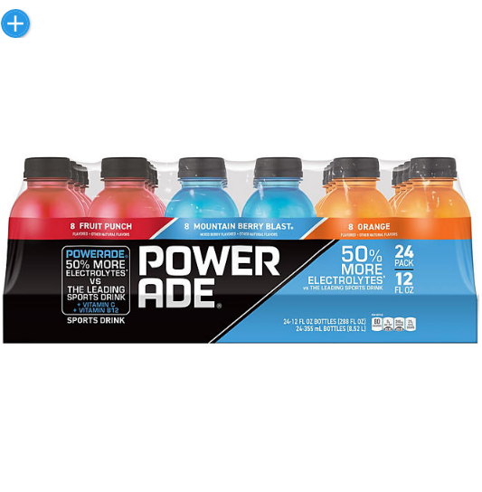 Powerade Sports Drink Variety Pack (12 oz., 24 pk.)