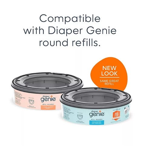 Diaper Genie Complete Gift Set (Diaper Pail, 8 Refill Bags, 1 Carbon Filter, 1 Year Supply)