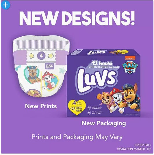 Luvs Pro Level Leak Protection Diapers (Sizes: 1-6)