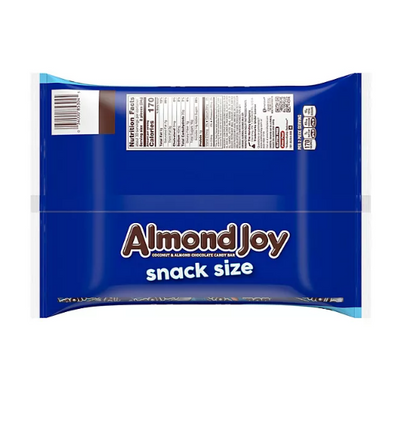 Almond Joy Coconut & Almond Chocolate Candy Snack Size Bar Value Pack (36 oz., 60 ct.)