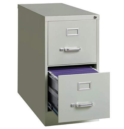 Hirsh 26 ½" 2-Drawer Letter File Cabinet, Assorted Colors