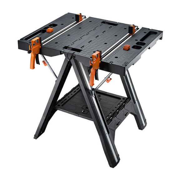 Worx Pegasus Folding Work Table and Sawhorse with Clamps