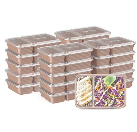 Bentgo Prep 40-Piece 2-Compartment Meal Prep Set