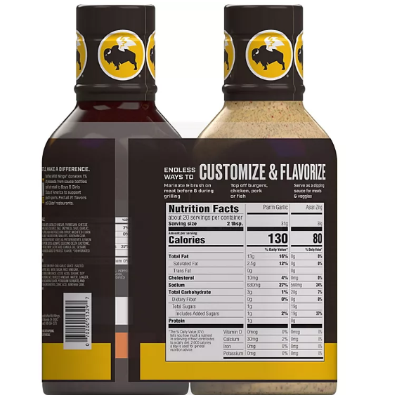 Buffalo Wild Wings Wing Sauce (20 oz., 2 pk.)