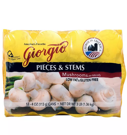 Giorgio Mushroom Pieces and Stems (4 oz., 12 ct.)