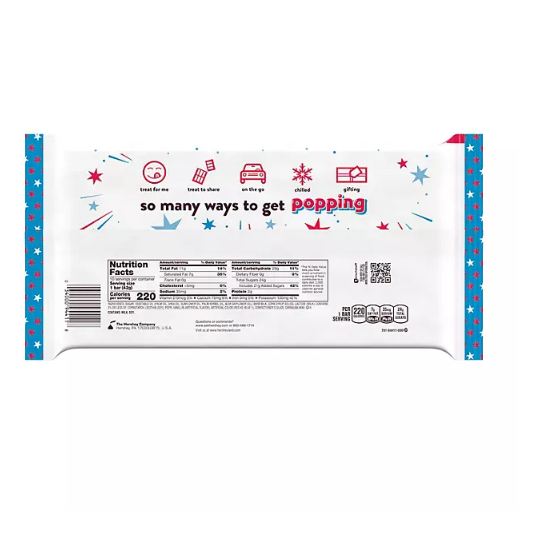 HERSHEY'S White Creme with Sprinkles And Popping Candy Standard Bar (1.5 oz., 10 pk.)