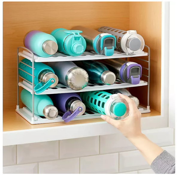 YouCopia Bottle Mug and Plate Organizer 2-Piece Set