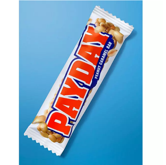 PAYDAY Peanut Caramel Movie Snack, Bulk, Individually Wrapped Candy Bars (1.85 oz., 24 ct.)