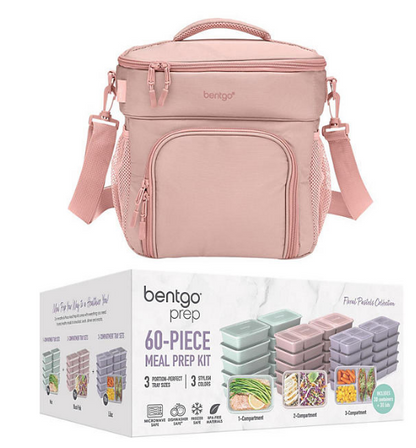 Bentgo Prep Deluxe Bag and Bentgo 60-Piece Meal Prep Container Set