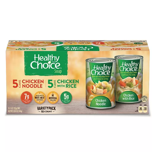 Healthy Choice Soup Variety Pack (15 oz., 10 pk.)