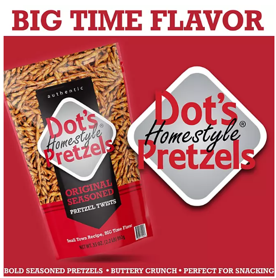 Dot's Homestyle Pretzels Original Seasoned (35 oz.)