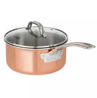 Viking 13-Piece Tri-Ply Copper Cookware Set