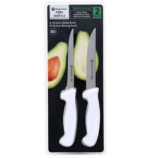 Member's Mark 6" Boning and Utility Knife Set (2 pk.)