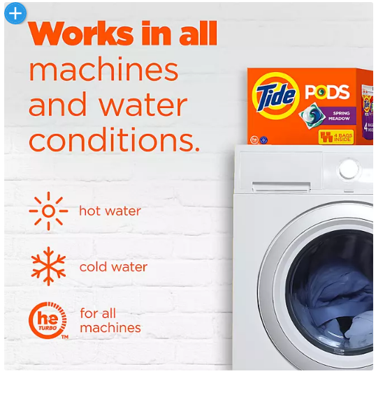 Tide PODS Liquid Laundry Detergent Pacs, Spring Meadow (156 ct.)