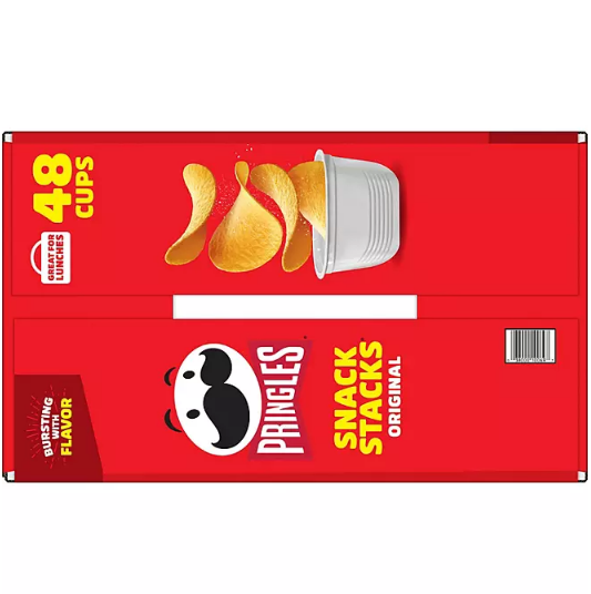 Pringles Snack Stacks Potato Crisps Chips, Original Flavor (0.67 oz., 48 ct.)