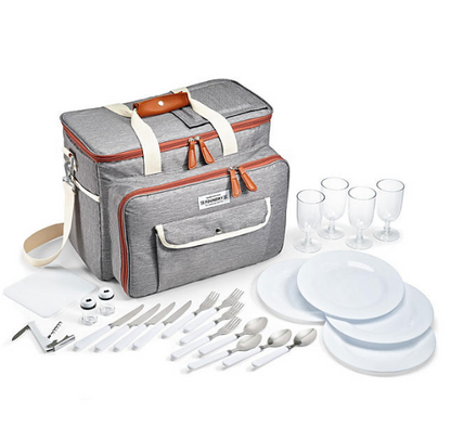 Fit & Fresh The Foundry Deluxe 25-Piece Picnic Cooler Set (Assorted Colors)