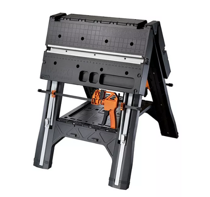 Worx Pegasus Folding Work Table and Sawhorse with Clamps