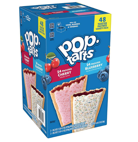 Pop-Tarts Variety Pack, Blueberry and Cherry (48 ct.)