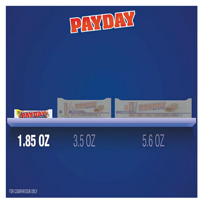 PAYDAY Peanut Caramel Movie Snack, Bulk, Individually Wrapped Candy Bars (1.85 oz., 24 ct.)