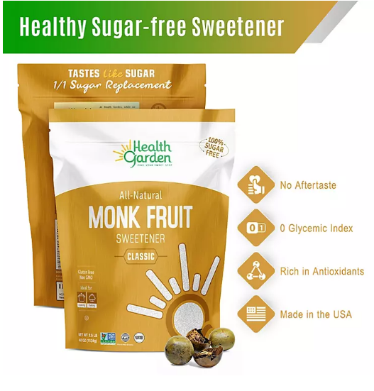 Health Garden Monk Fruit Sweetener (1 lb.)(4 PK)