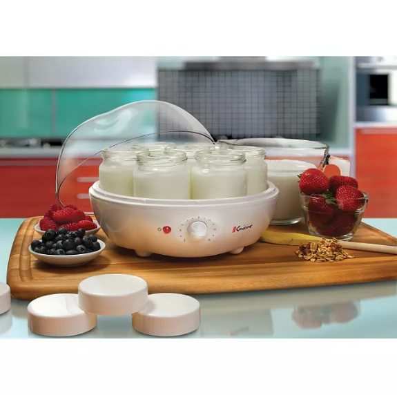 Euro Cuisine Automatic Yogurt Maker - with Extra Jars and Yogurt Starter