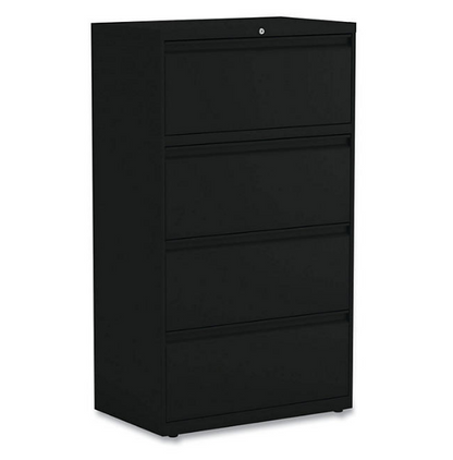 Alera Four-Drawer Lateral File Cabinet, 30w x 18d x 52.5h, Assorted Colors