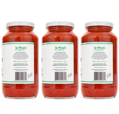 Yo Mama's Foods Low-Sodium Pasta Sauce, Tomato Basil (25 oz., 3 pk.)